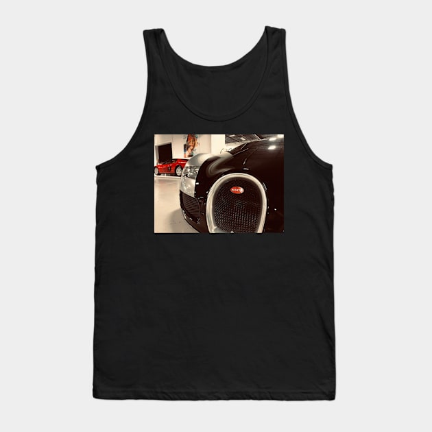 Elegance Unleashed: Bugatti, Ferrari, Monroe Tank Top by ycdesign